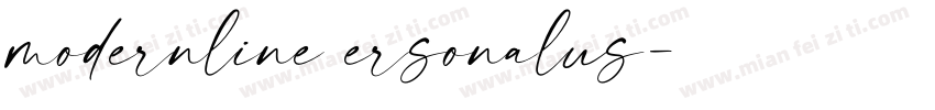 modernline ersonalus字体转换